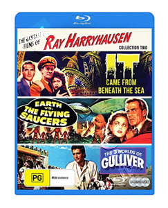 The Fantastic Films of Ray Harryhausen |Collection 2 | It Came from Beneath the Sea / Earth vs. the Flying Saucers / The 3 Worlds of Gulliver  |   Blu-Ray